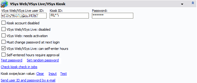 Web/kiosk panel in Profile Editor